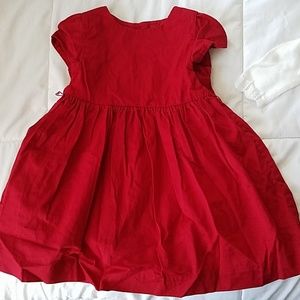 Holiday Red Ralph Lauren Toddler Dress